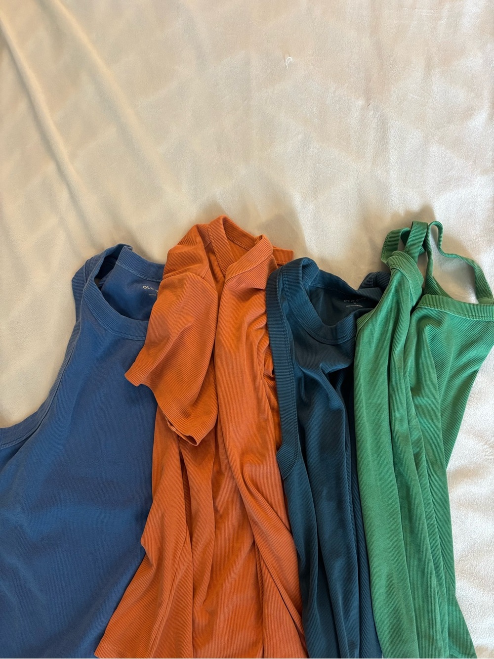BUNDLE- Old Navy Blue, Orange, Teal and Green Short Sleeve Tops - Mixed Set
